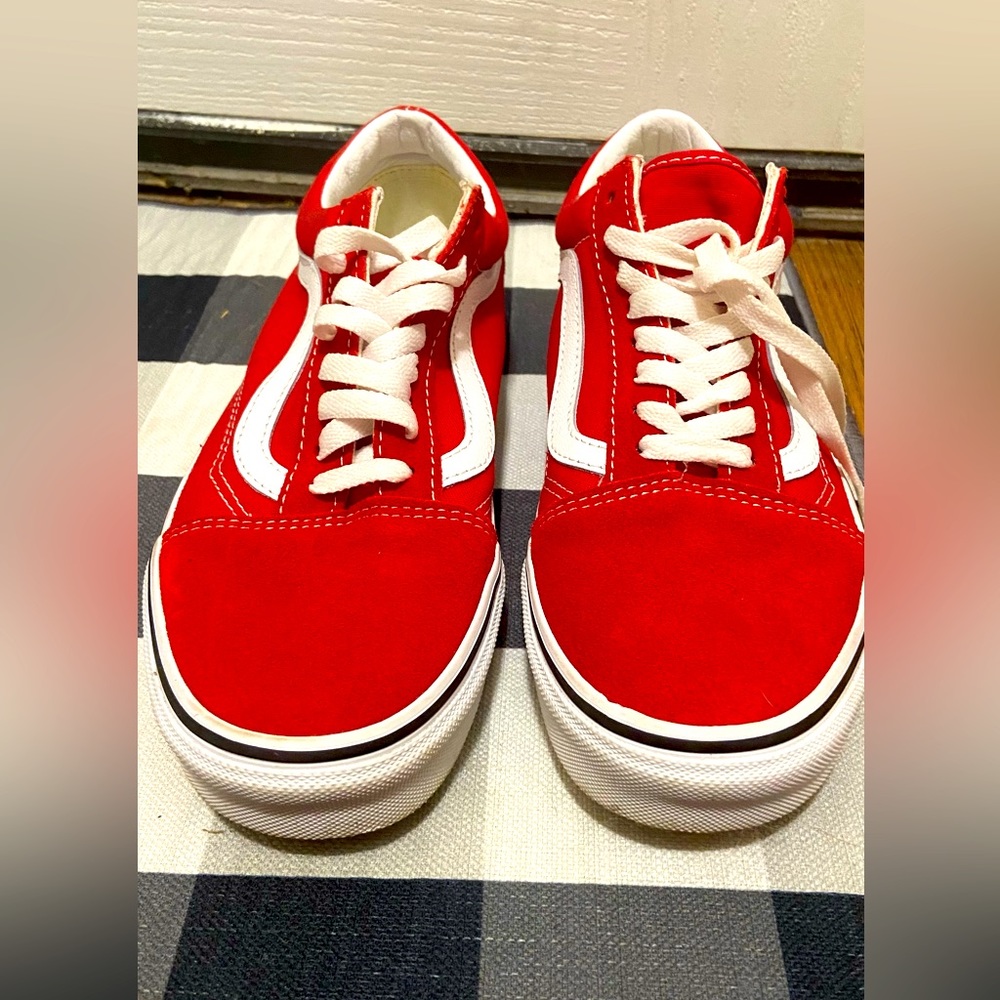 Women’s Red Vans size 9